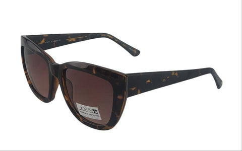 JOE'S JEANS Women's Brown Wayfarer Tortoise Sunglasses #JJ6019 One Size New