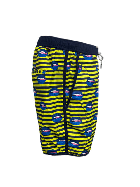 SCOTCH & SODA Men's Yellow All Over Print Swim Shorts #691 XL NWT