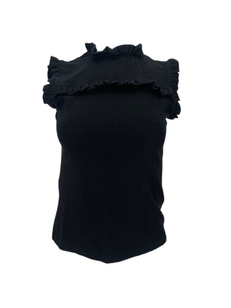 ELIZABETH MCKAY Women's Black Bonjour Tank Top #7009 XS NWT