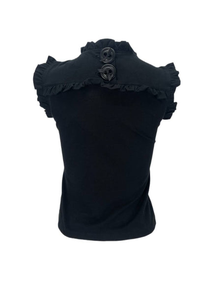 ELIZABETH MCKAY Women's Black Bonjour Tank Top #7009 XS NWT