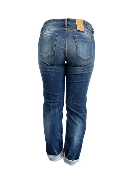 MAISON SCOTCH Women's Blue Low Rise Straight Leg Jeans #704 NWT