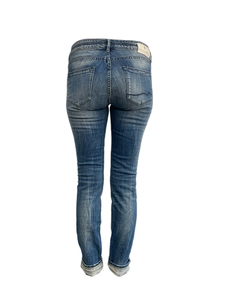 MAISON SCOTCH Women's Blue Skinny Low Rise Jeans #718 NWT