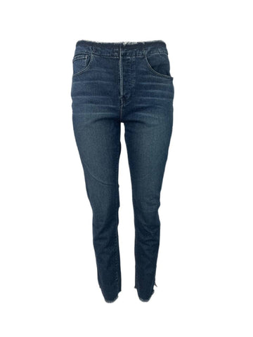 3X1 Women's Dark Blue Straight Button Pockets Jeans #754 NWT
