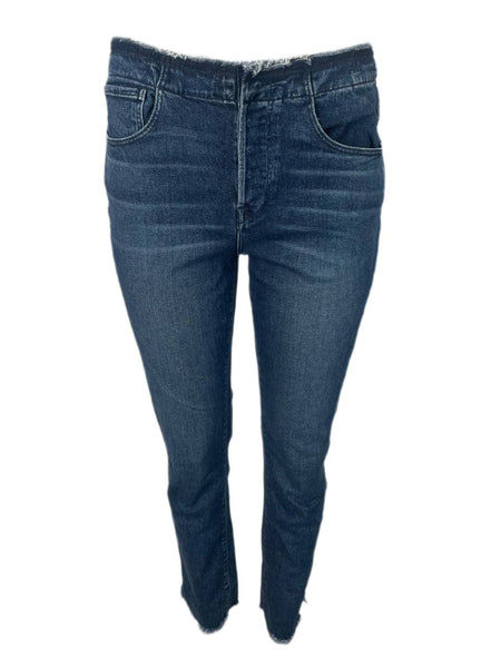 3X1 Women's Dark Blue Straight Button Pockets Jeans #754 NWT