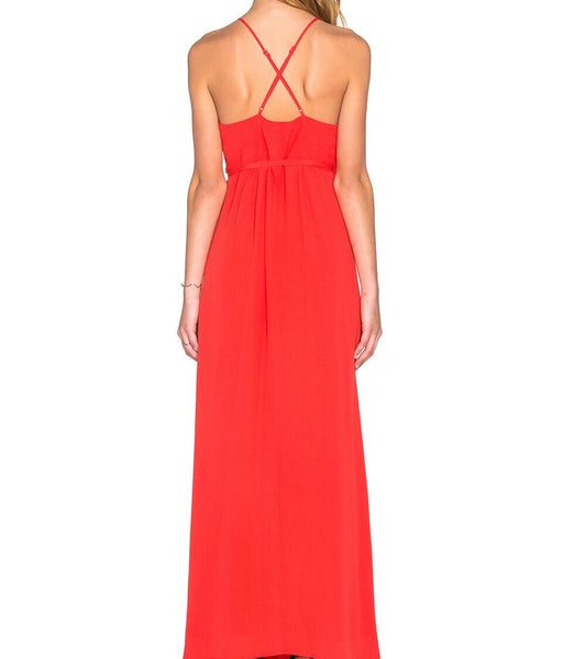 YUMI KIM Women's Red Rush Hour Maxi Dress #DR1478m Medium NWT