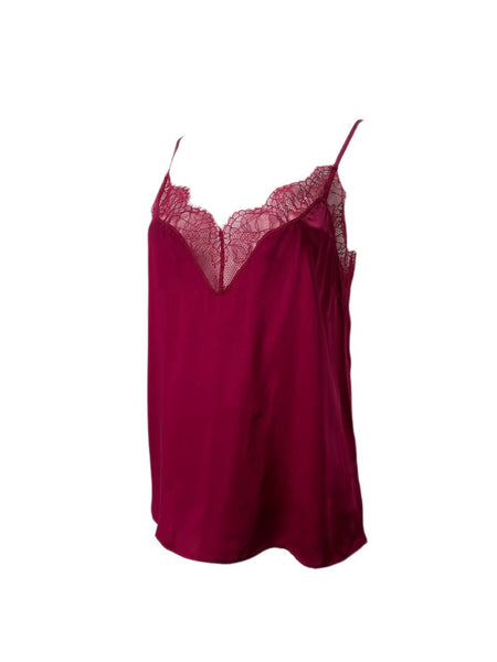 CAMI Women's Raspberry Daiy V-Neck Top #823 NWT