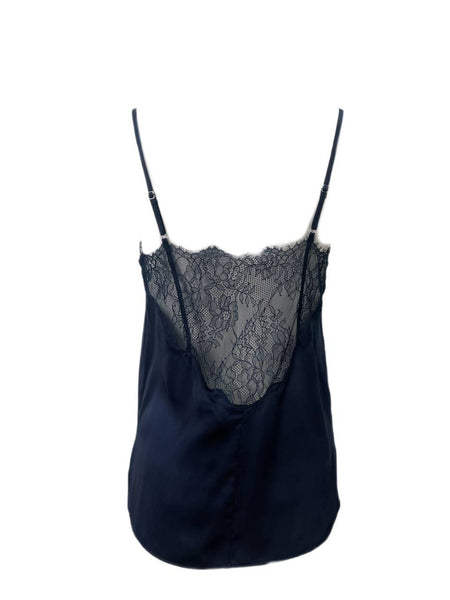 CAMI Women's Navy V-Neck Top #8433 NWT