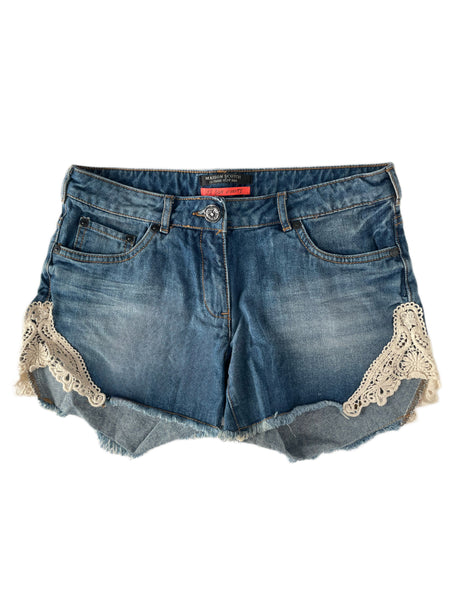 MAISON SCOTCH Women's Blue Jean Les Bon Vivants Shorts #893 24 NWT