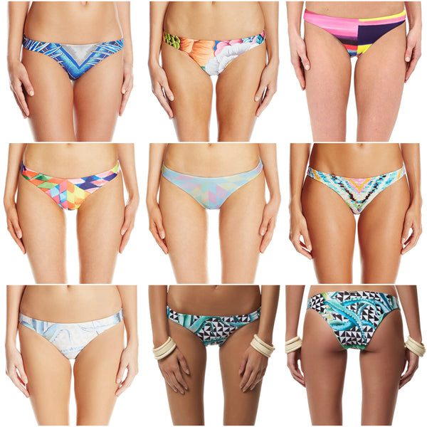 MARA HOFFMAN Reversible Seamless Low Rise Bikini Bottoms 91730 NEW