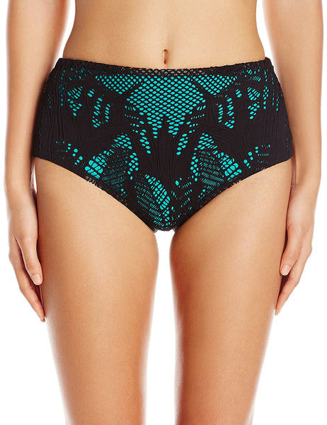 MARA HOFFMAN Floral Jacquard High Waist Bikini Bottoms 94500 $141 NEW