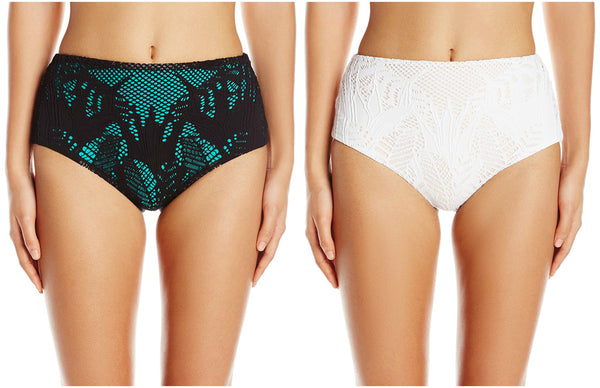 MARA HOFFMAN Floral Jacquard High Waist Bikini Bottoms 94500 $141 NEW