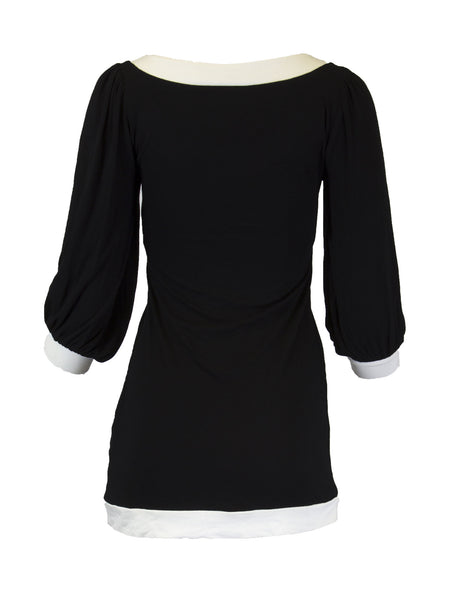 Analili Women's Scoop Neck Top, Black, X-Small