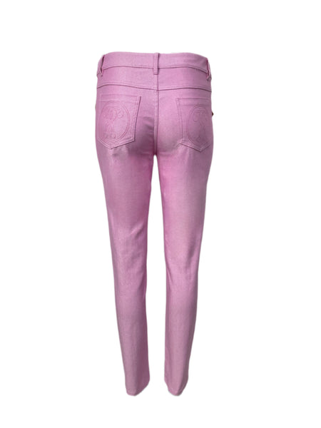 MOSCHINO Women's Pink Mid Rise Jeans #A0301 NWT