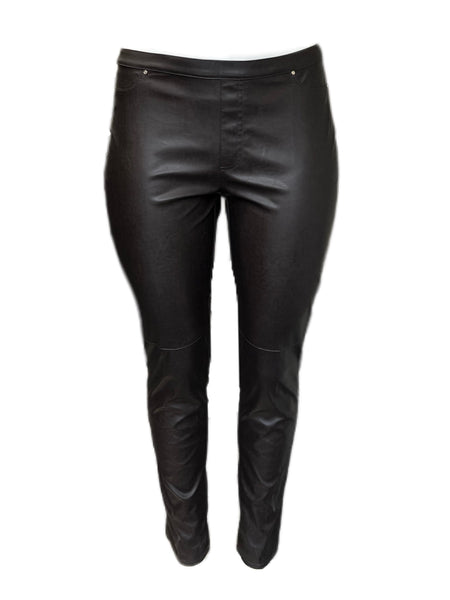 MARINA RINALDI Women's Realta Faux Leather Leggings $370 NWT
