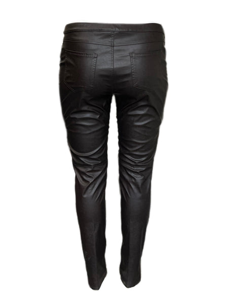 MARINA RINALDI Women's Realta Faux Leather Leggings $370 NWT