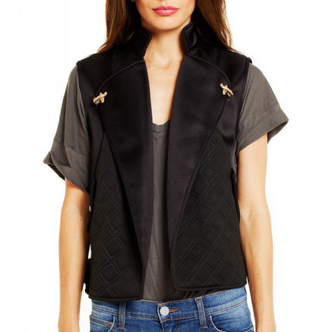 REBECCA MINKOFF Women's Black Sleeveless Atlantic Vest $398 NWT