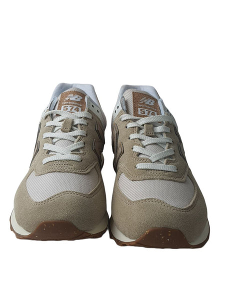 NEW BALANCE Men's Beige Classics Traditionnels Sneakers #ML574AA2 NWB