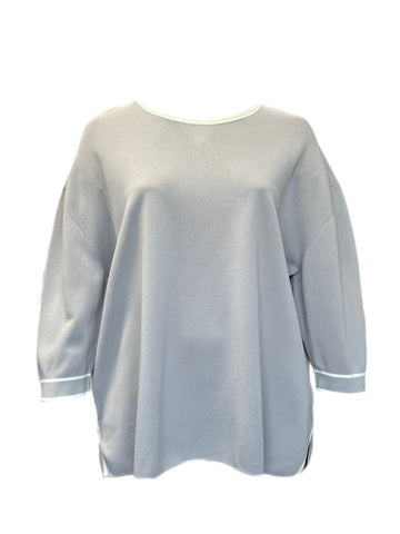 Marina Rinaldi Women's Grey Abbracci Knitted Sweater NWT