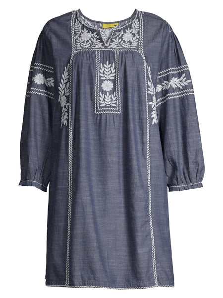 ROBERTA ROLLER RABBIT Women's Indigo Abigail Dress $245 NEW