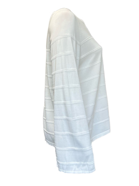 Marina Rinaldi Women's White Abitato Knitted Pullover Sweater Size XL NWT