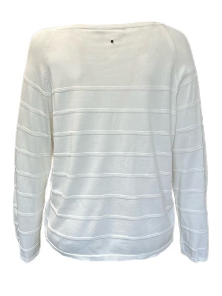 Marina Rinaldi Women's White Abitato Knitted Pullover Sweater Size XL NWT