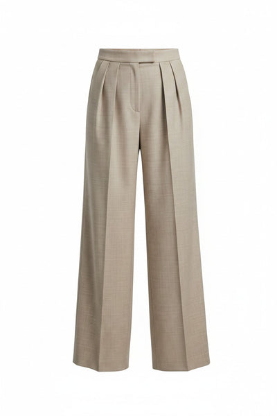 Max Mara Women's Beige Acerbi1234 Straight Leg Pants NWT