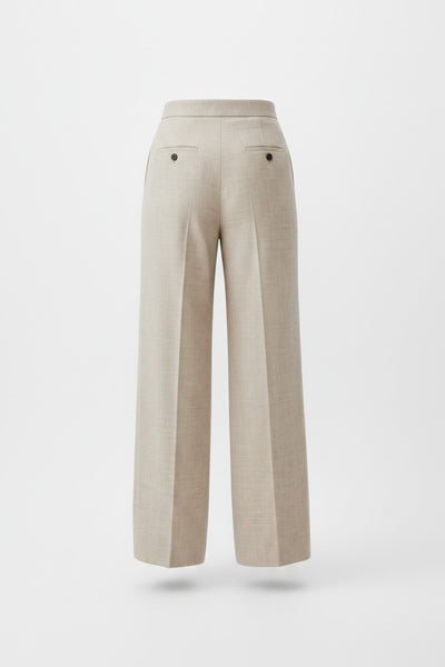 Max Mara Women's Beige Acerbi1234 Straight Leg Pants NWT
