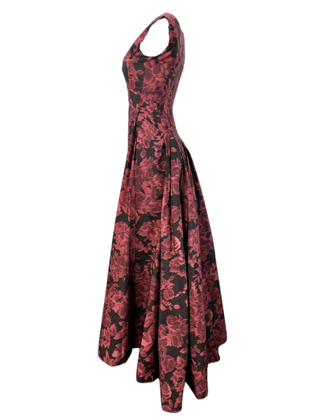 Max Mara Women's Red Acinoso Maxi Dress Size 6 NWT