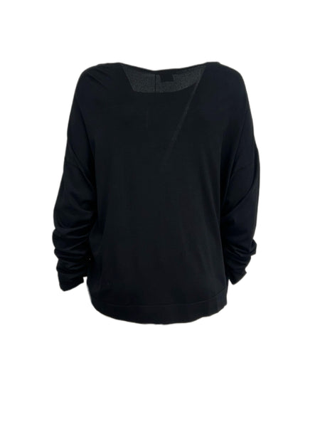 Marina Rinaldi Women's Black Acrobata Knitted Sweater Size XL NWT