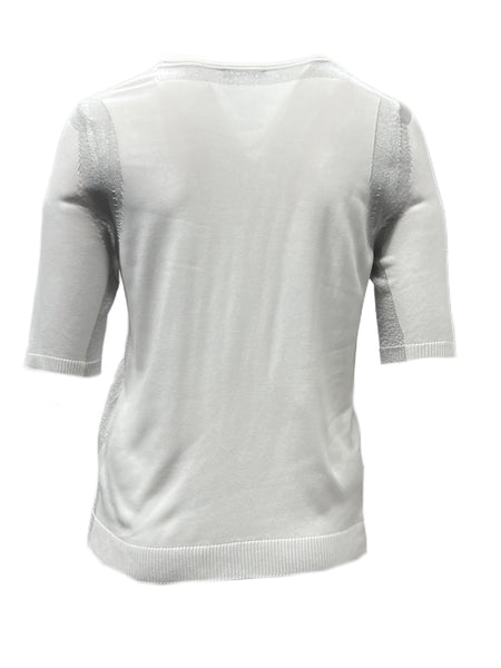 Marina Rinaldi Women's Ivory Acronico Pullover Sweater NWT