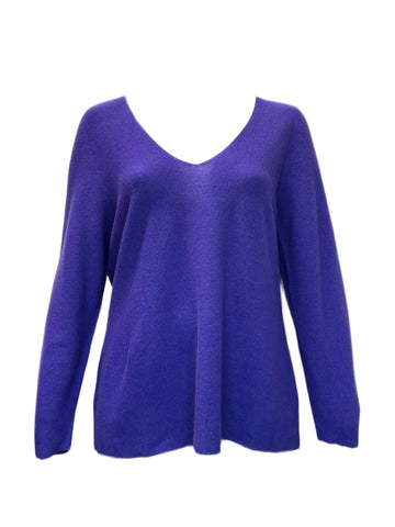 Marina Rinaldi Women's Purple Acuto Cashmere Acuto Knitted Sweater NWT