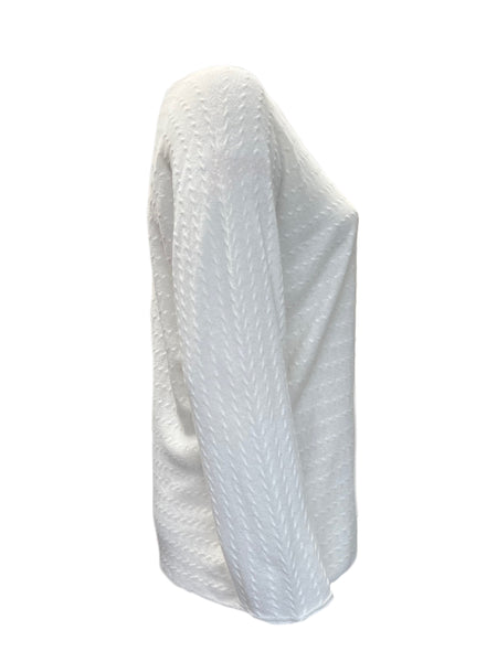 Marina Rinaldi Women's White Adagio Pullover Sweater NWT