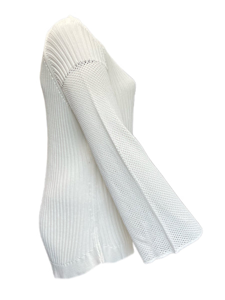 Marina Rinaldi Women's White Adagio Knitted Long Sleeves Sweater Size XL NWT