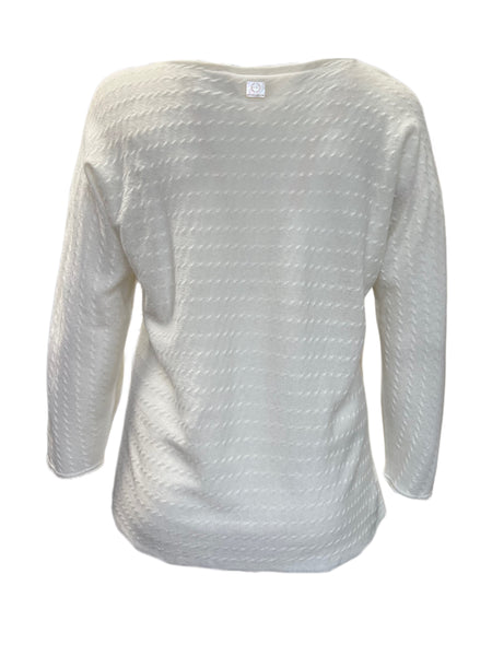 Marina Rinaldi Women's Ivory Adagio Pullover Sweater NWT