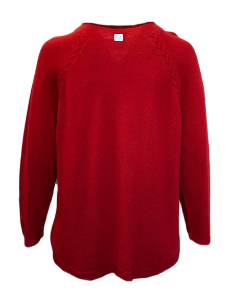 Marina Rinaldi Women's Red Adamello Knitted Sweater NWT