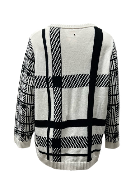 Marina Rinaldi Women's White Addendo Knitted Sweater NWT