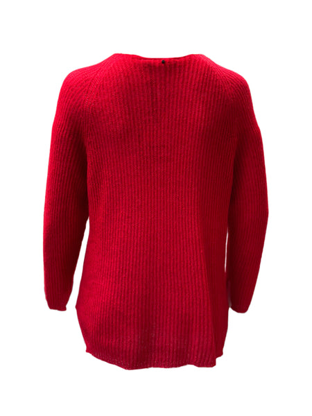 Marina Rinaldi Women's Red Addetto Pullover Sweater NWT