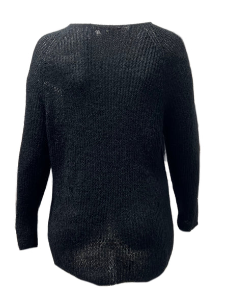 Marina Rinaldi Women's Black Addetto Pullover Sweater NWT