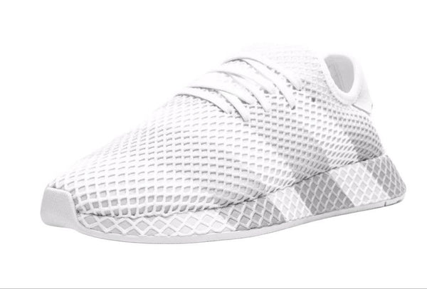 ADIDAS Men's White Deerupt Consortium Low-Top Sneakers #AC7755 Size US 8 NWOB