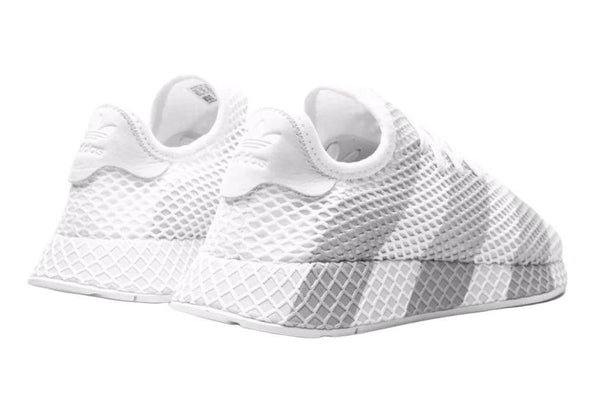 ADIDAS Men's White Deerupt Consortium Low-Top Sneakers #AC7755 Size US 8 NWOB