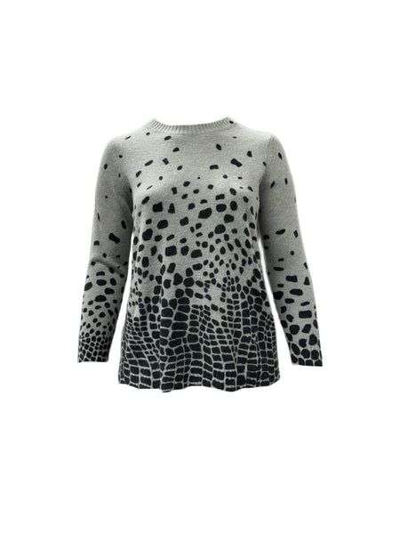 Marina Rinaldi Women's Grey Adibire Pullover Sweater NWT
