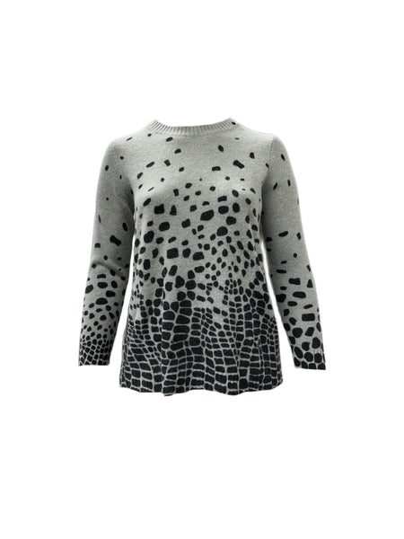 Marina Rinaldi Women's Grey Adibire Pullover Sweater NWT