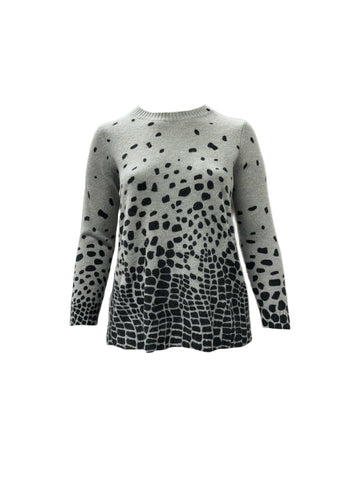 Marina Rinaldi Women's Grey Adibire Pullover Sweater NWT