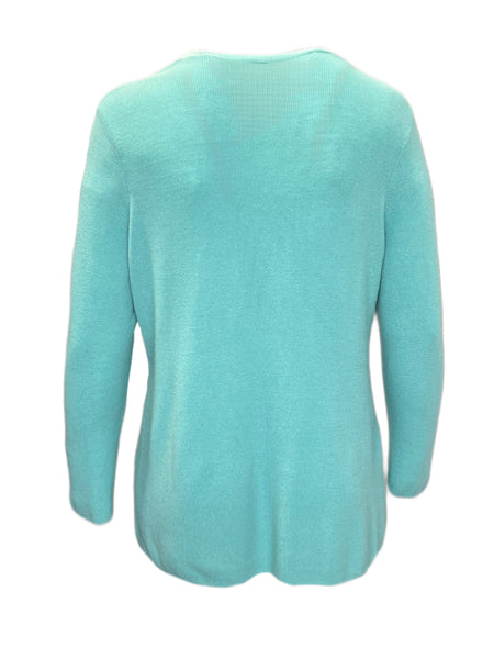 Marina Rinaldi Women's Blue Adibire Pullover Sweater NWT
