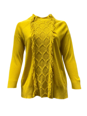 Marina Rinaldi Women's Yellow Adorare Knitted Sweater NWT