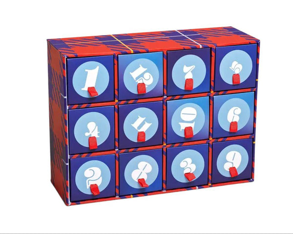 HAPPY SOCKS 12 Days of Christmas 12 Pairs Gift Set Advent Calendar Size 10-13