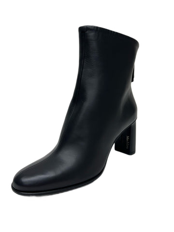 Max Mara Women's Black Aglaipv Leather Ankle Boots Size 6 NWT
