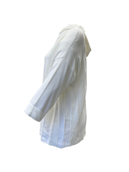 Marina Rinaldi Women's White Agnese Pullover Sweater NWT