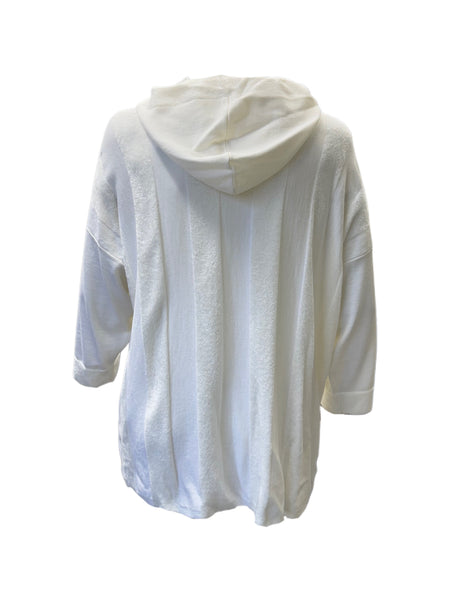 Marina Rinaldi Women's White Agnese Pullover Sweater NWT