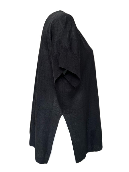 Marina Rinaldi Women's Black Agosto Knitted Pullover Sweater NWT